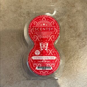 Scentsy Cranberry Candy Cane Scent Pods - Festive Red